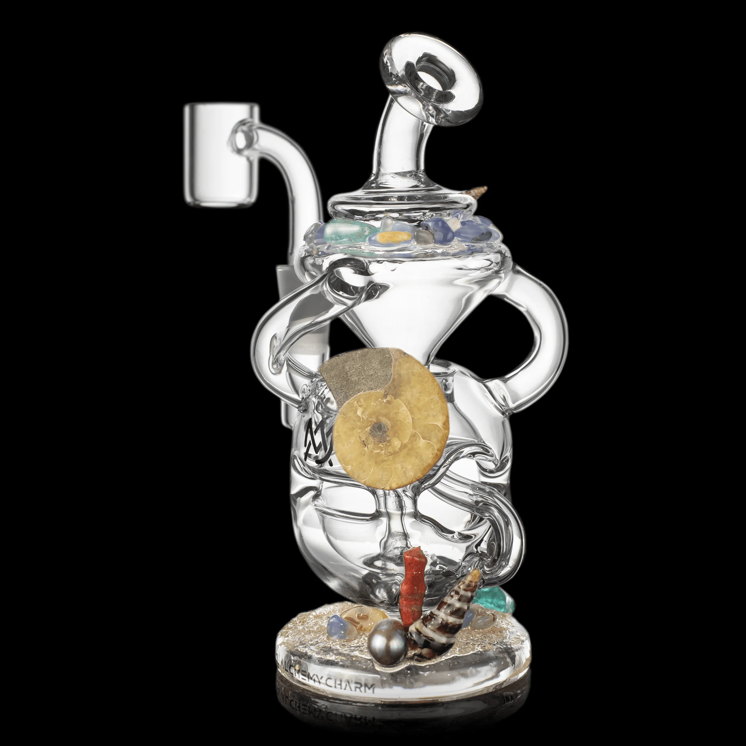 MJA X Alchemy Charm Infinity Dab Rig- LE Coral Collection - Image 3